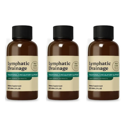 59Ml Lymphatic Drainage Drops with 4 Types of Herbal Extracts Help Detoxification to Promote Lymphatic & Immune Function Health