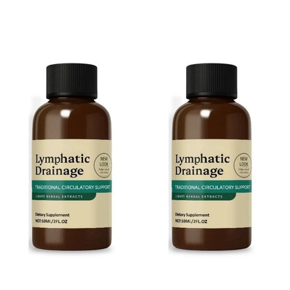 59Ml Lymphatic Drainage Drops with 4 Types of Herbal Extracts Help Detoxification to Promote Lymphatic & Immune Function Health