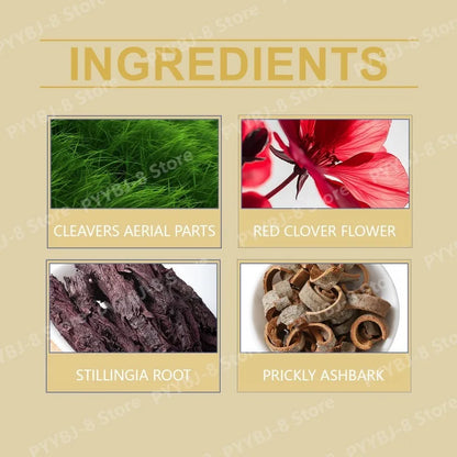 59Ml Lymphatic Drainage Drops with 4 Types of Herbal Extracts Help Detoxification to Promote Lymphatic & Immune Function Health